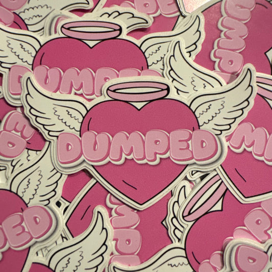 Dumped Heart sticker